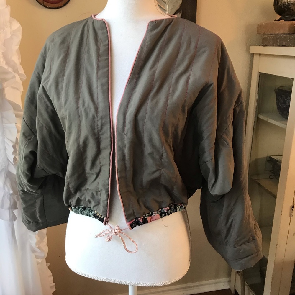 Vintage Handmade Patchwork Jacket - image 2